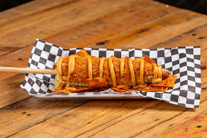 Mexican Street Corn Elotes with cheese and chili