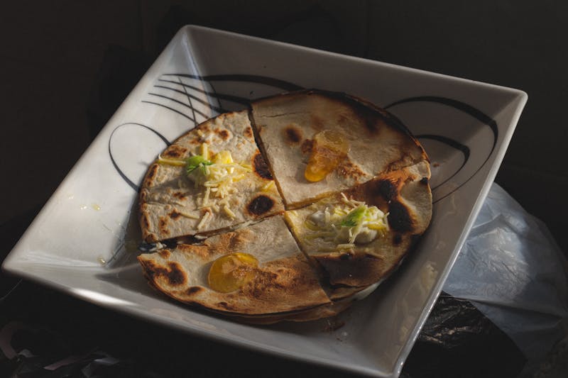 Slow-cooked Al Pastor pork taco with pineapple